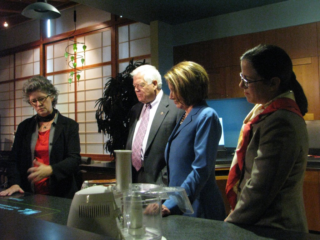 Pelosi in the Microsoft Home Kitchen