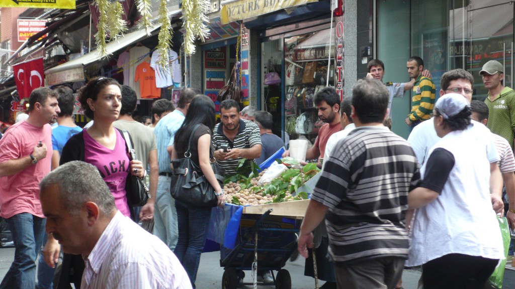 Outside the Spice Market, Istanbul Turkey